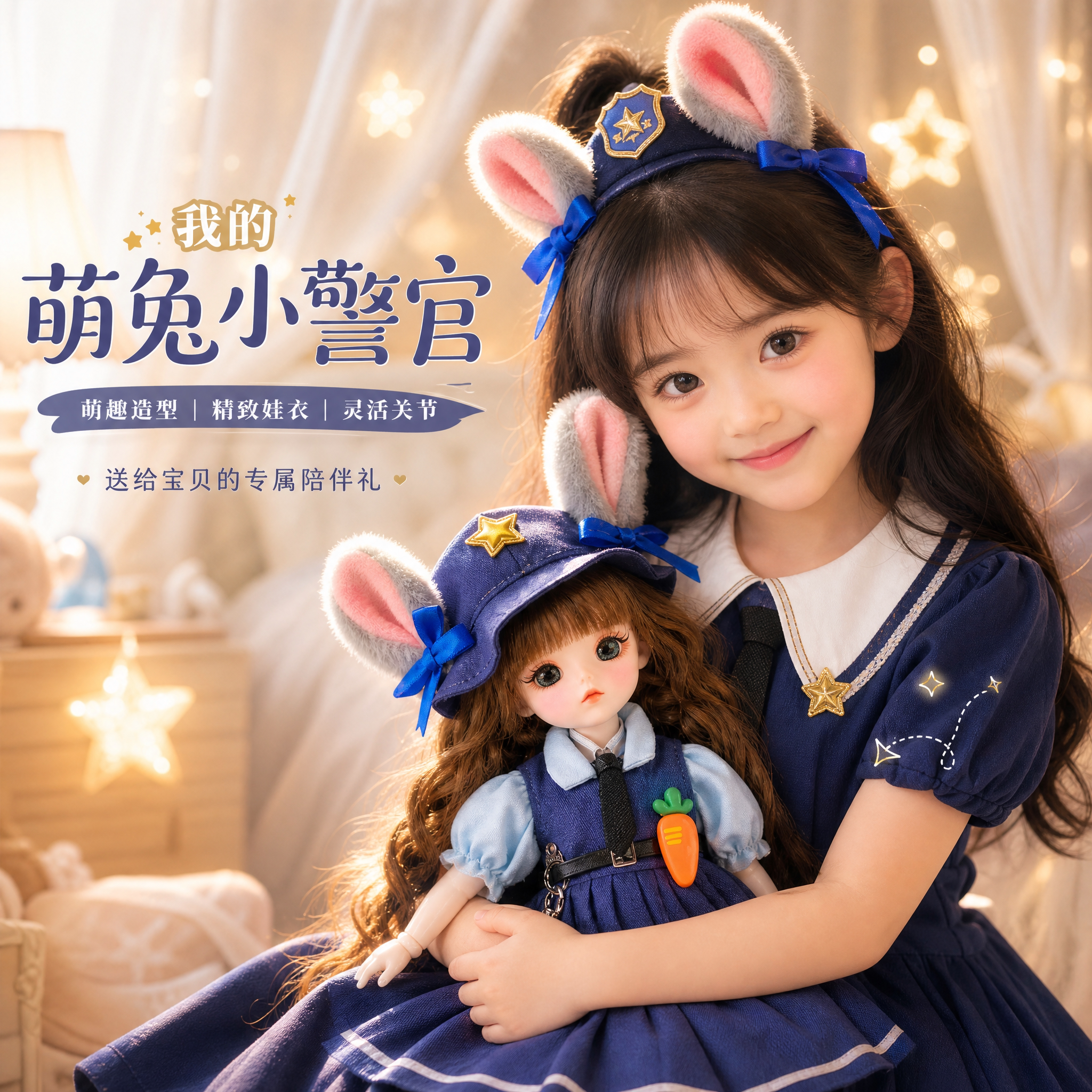 朱迪兔子警官洋娃娃玩偶2026新款图片
