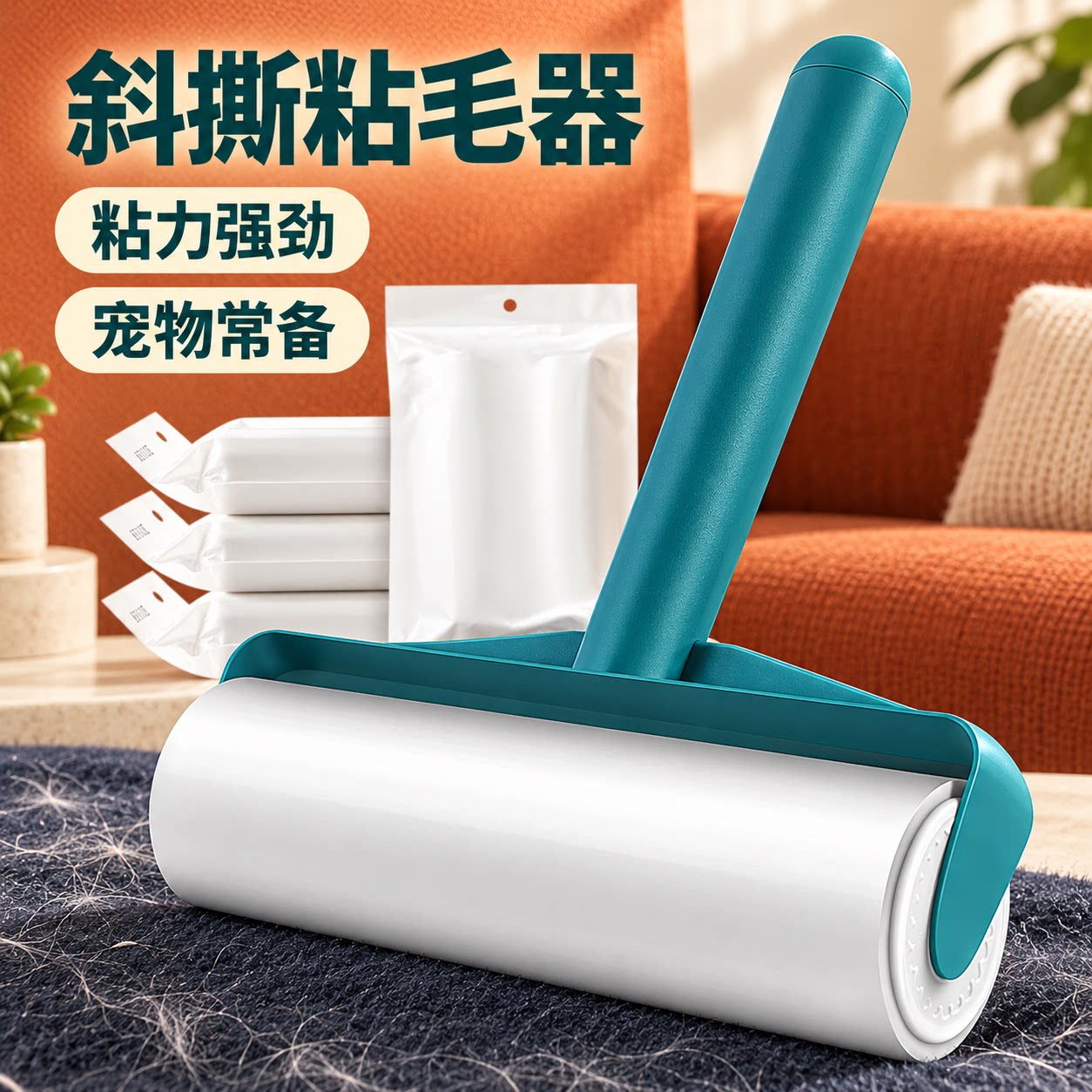 粘毛器替换纸滚筒强力粘毛卷纸衣服宠物神器除灰尘清理家用粘地板