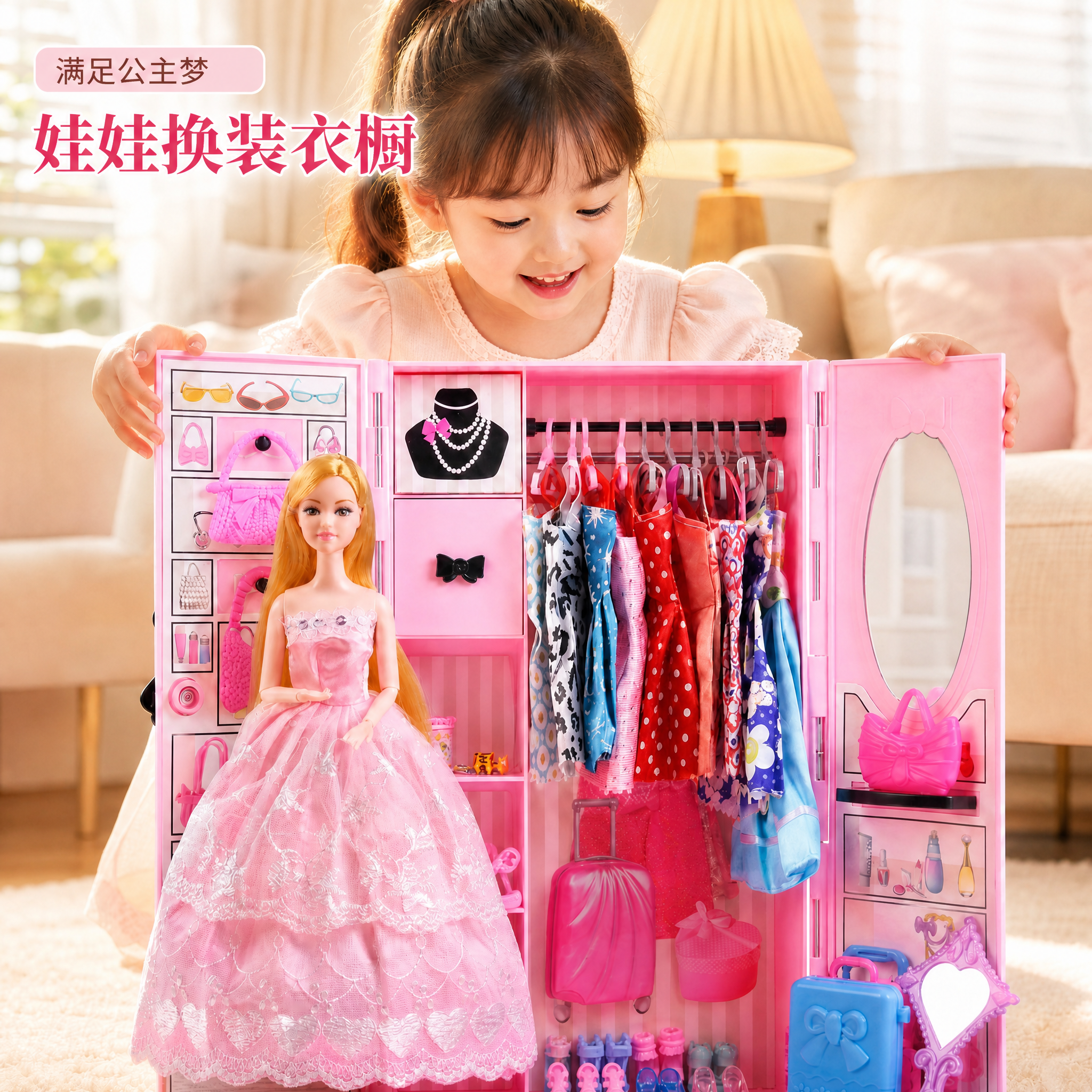 公主百变衣橱可换装衣服多
