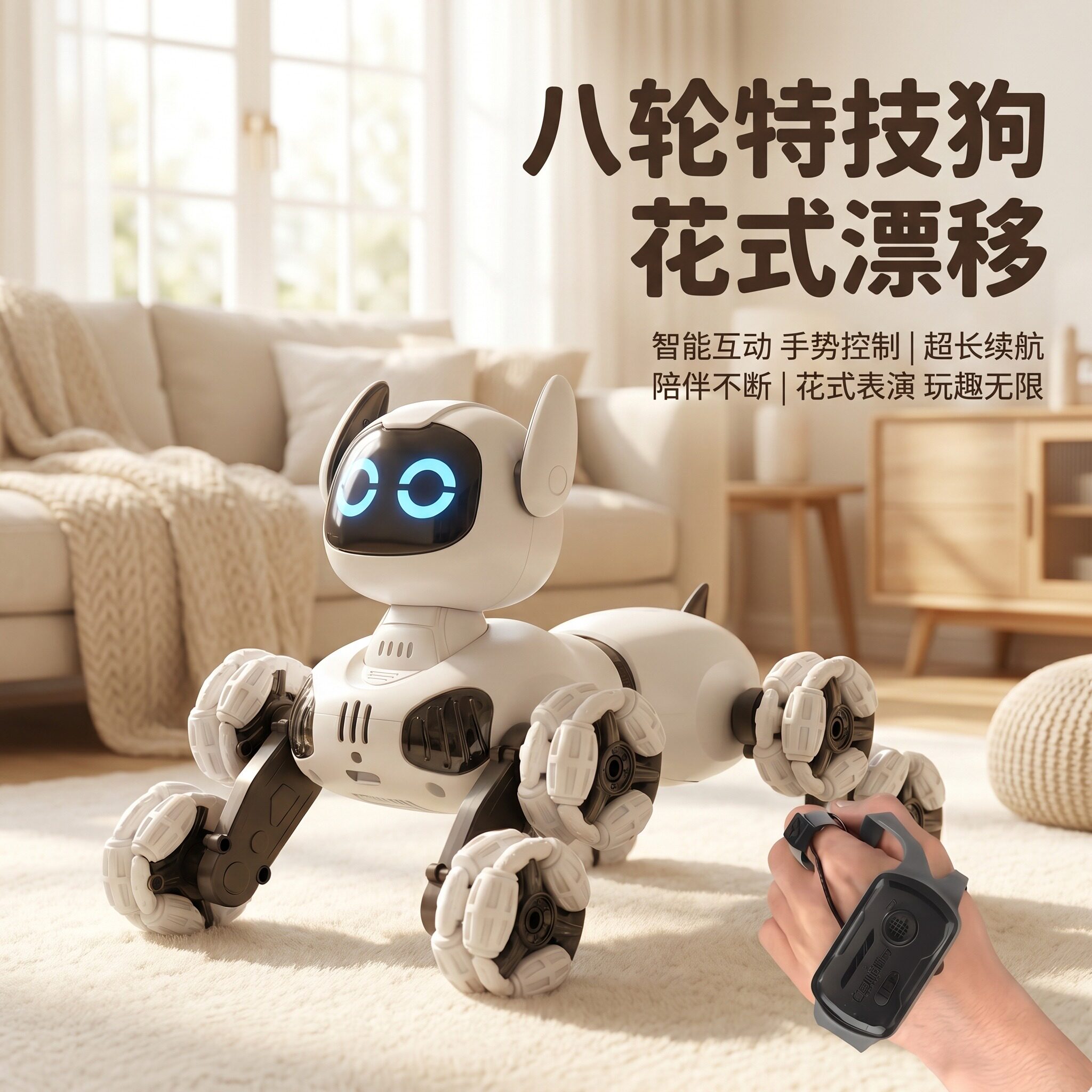 儿童智能遥控特技机器狗玩具