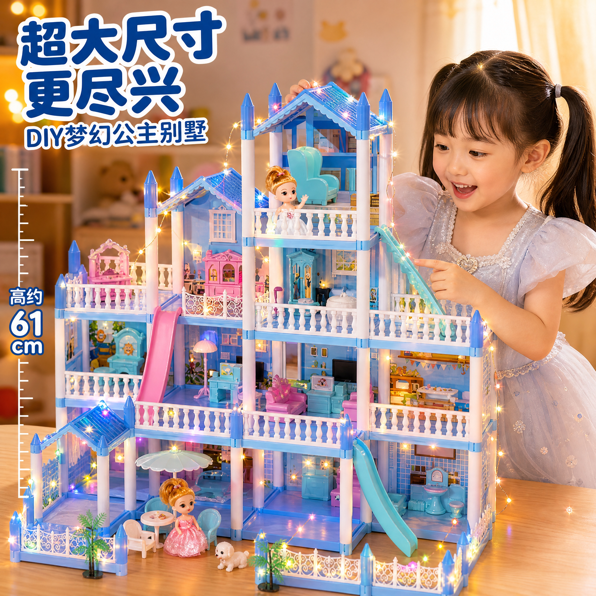 艾莎公主玩具女孩芭娃娃2026新款爱莎洋娃娃玩偶梦想豪宅儿童礼物