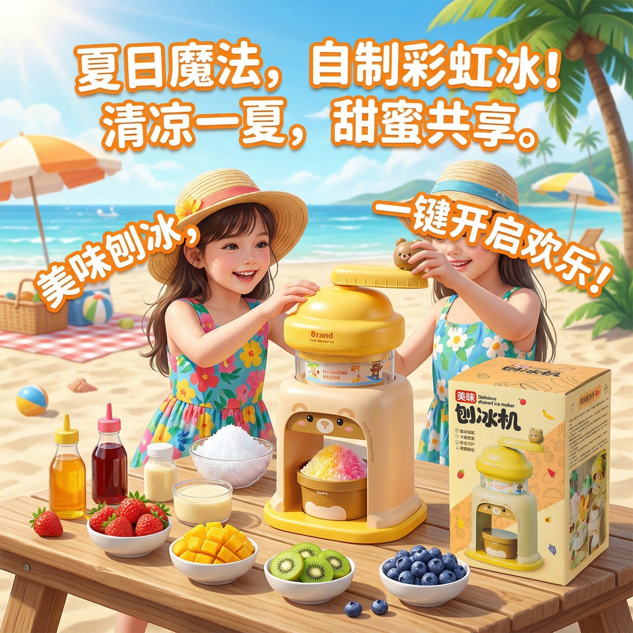 儿童手摇刨冰机家用小型玩具女孩生日礼物礼物8小女童10岁以上6子