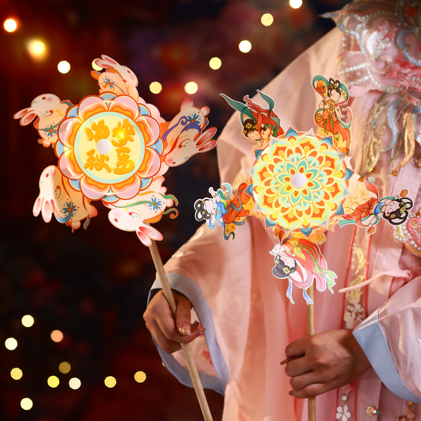 中秋节灯笼手工diy材料包幼儿园活动制作儿童玩具2025新款国庆节