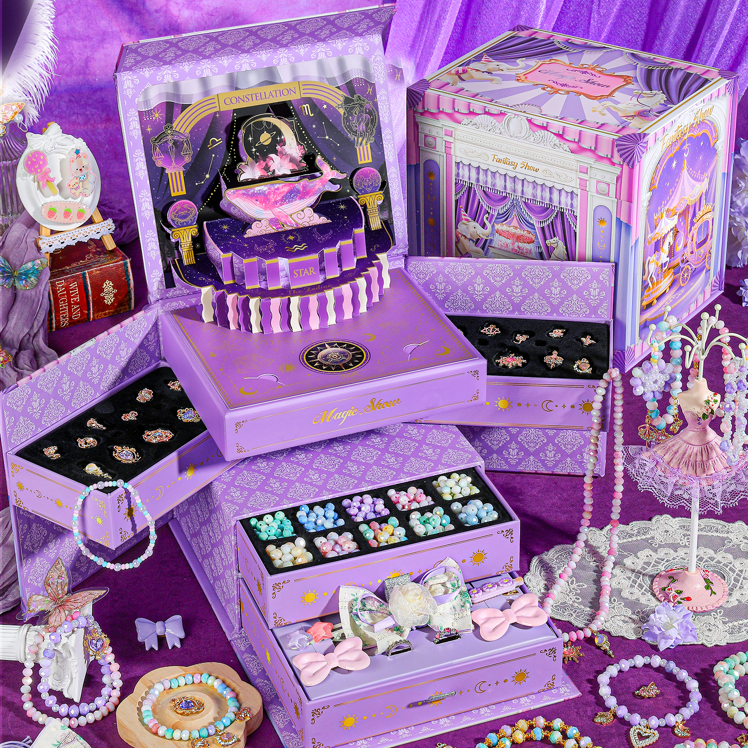 串珠礼盒女孩子的生日礼物十10岁