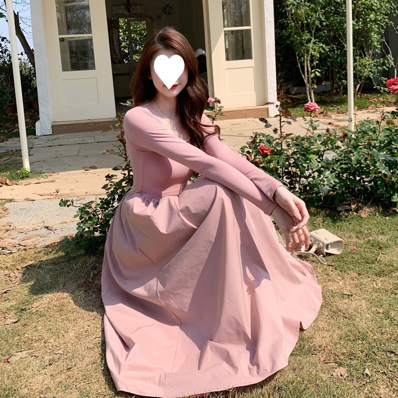 日系cherrykoko法式气质名媛女神范御姐纯欲风粉色修身配大衣