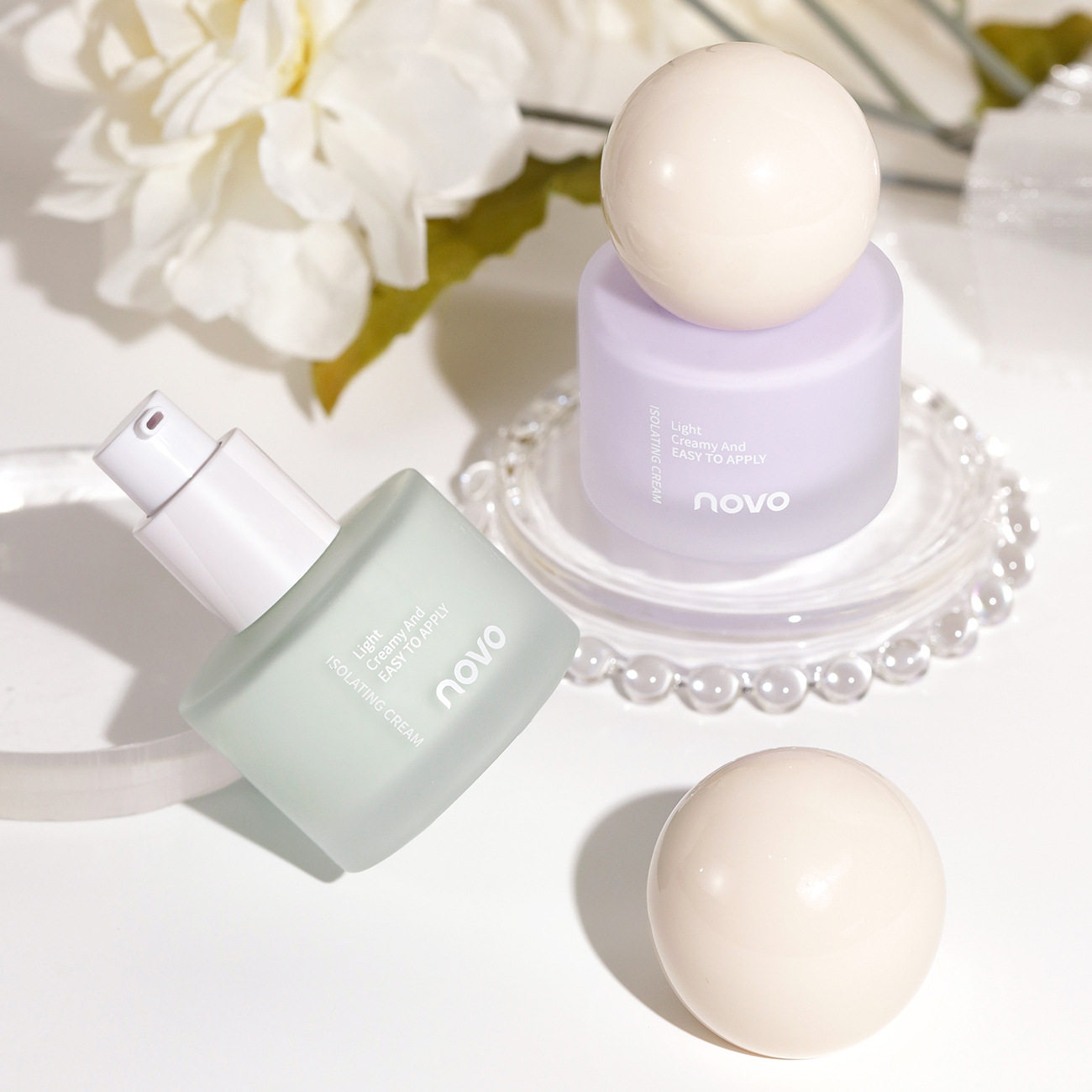 新款推荐沁润调肤隔离霜妆前乳打底水润保湿遮瑕提亮学生党伪素颜