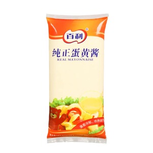 百利纯正蛋黄酱1kg商用汉堡炸鸡薯条酱类调料