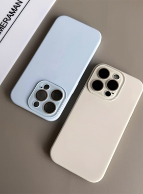 ins液态硅胶不沾毛适用iPhone17Air手机壳苹果16promax带镜头膜15pro全包防摔14plus女13男12情侣软壳防指纹