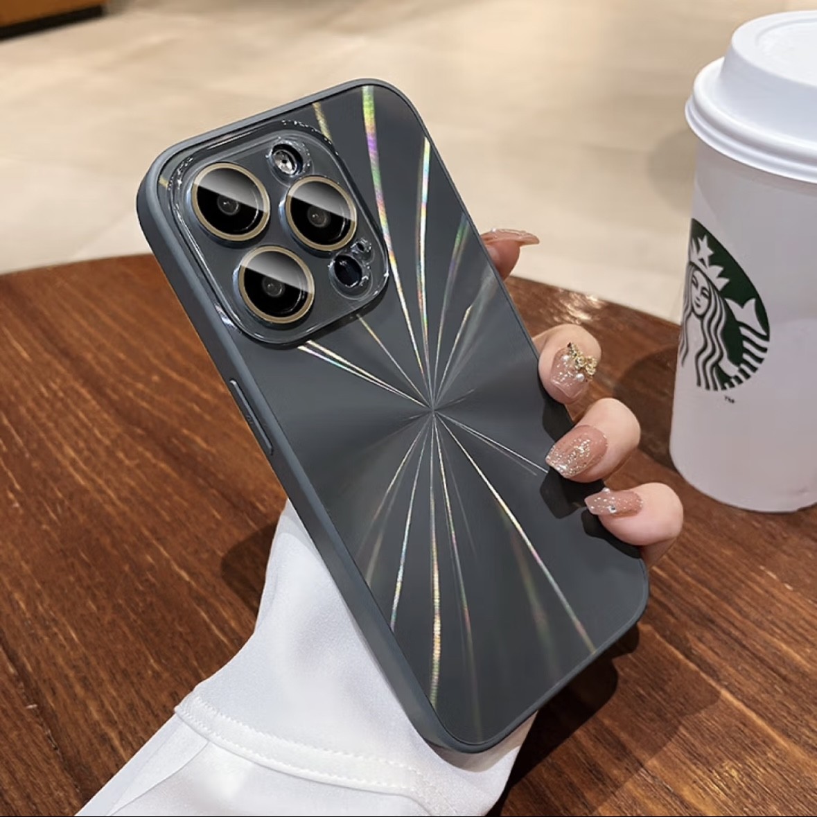 适用于苹果15手机壳13防摔iphone16pro极光渐变防指纹不掉色14高级感保护套12promax男苹果11女带全包镜头膜