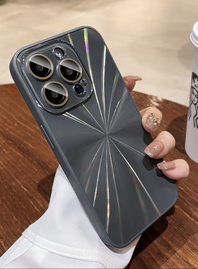 适用于苹果15手机壳13防摔iphone16pro极光渐变防指纹不掉色14高级感保护套12promax男苹果11女带全包镜头膜
