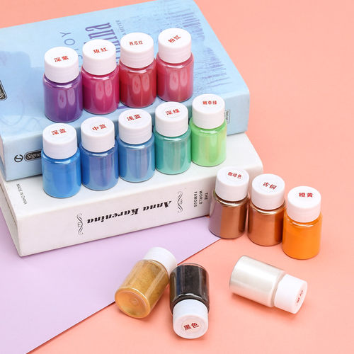 珠光滴胶DIY填充物闪粉色粉