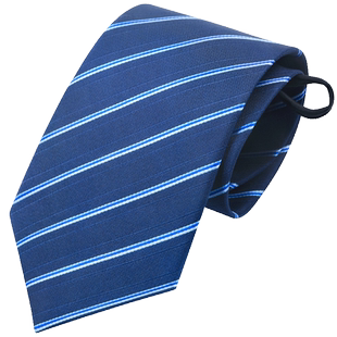 8cm懒人拉链领带男士蓝色韩版结婚免打一拉得领带正装易拉得潮