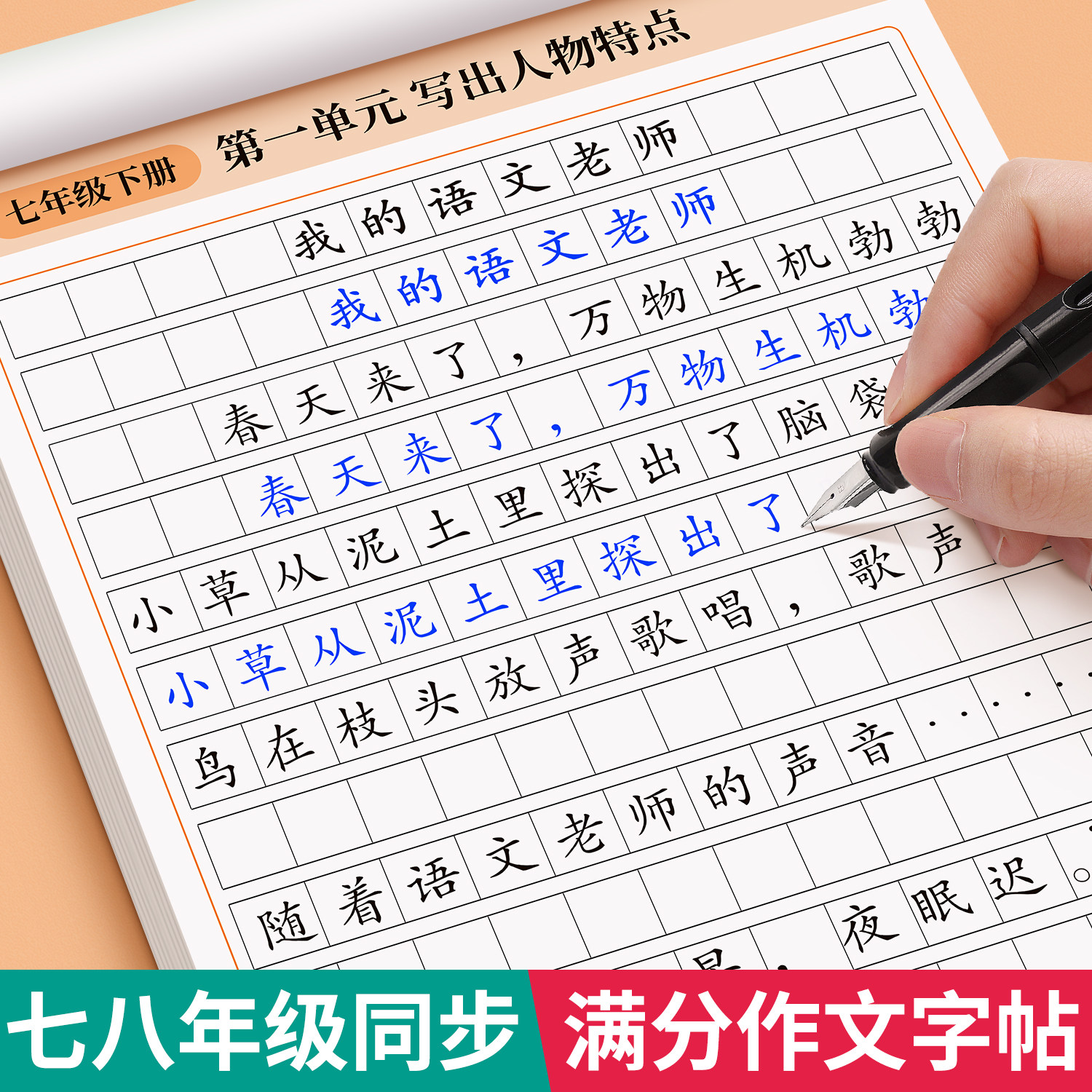 初中生专用练字帖作文每日一练