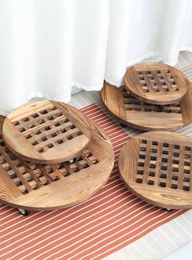 加厚木板乌龟车手推车平板车小箱车四轮小推车塑料移动拉货车拉车