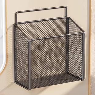 悬挂式笔筒办公室桌面挂篮挂钩收纳盒金属大容量隔板屏风工位储物