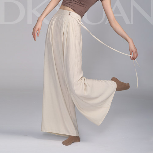 豆蔻依缘现代舞练功裤阔腿裤日常可穿飘逸显瘦长裤古典舞舞蹈服女