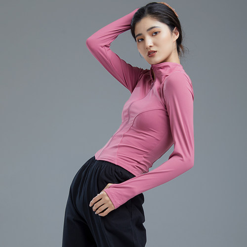 豆蔻依缘现代舞练功服拉链上衣