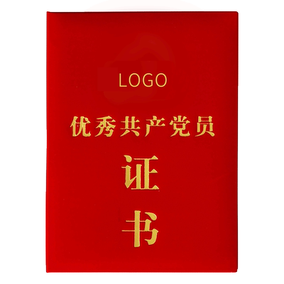 优秀党员党务工作者荣誉证书外壳