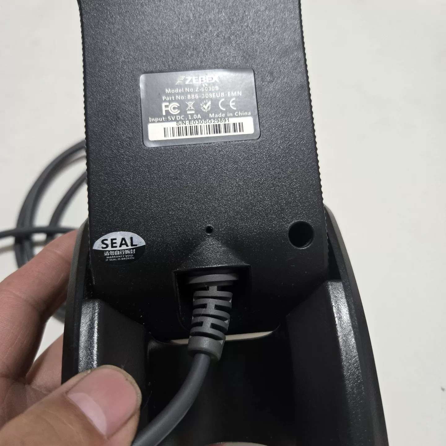 可维修ZEBEX Z-6030S激光扫描器，USB接口，成色如图，议价