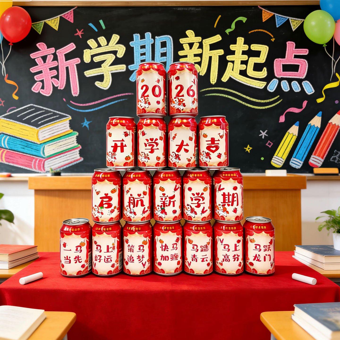 新学期桌面布置装饰可乐易拉罐瓶贴纸幼儿园儿童学校开学季氛围仪式感饮料装饰文字祝福不干胶小贴画学生礼物,文具电教/文化用品/商务用品,贴纸/立体贴纸,淘宝优惠券,粉丝福利购,淘宝优惠卷