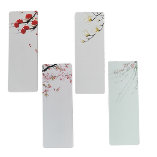 书签古典中国风精美小清新古风可手写字空白书法手绘学生用流苏穗子创意简约DIY自制材料包儿童奖励纸质卡片