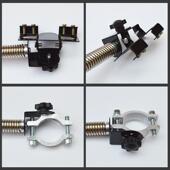 摩旅车旗车杆载vyXOperj碳素伸缩摩托车延固定改装 旗杆尾箱支长装