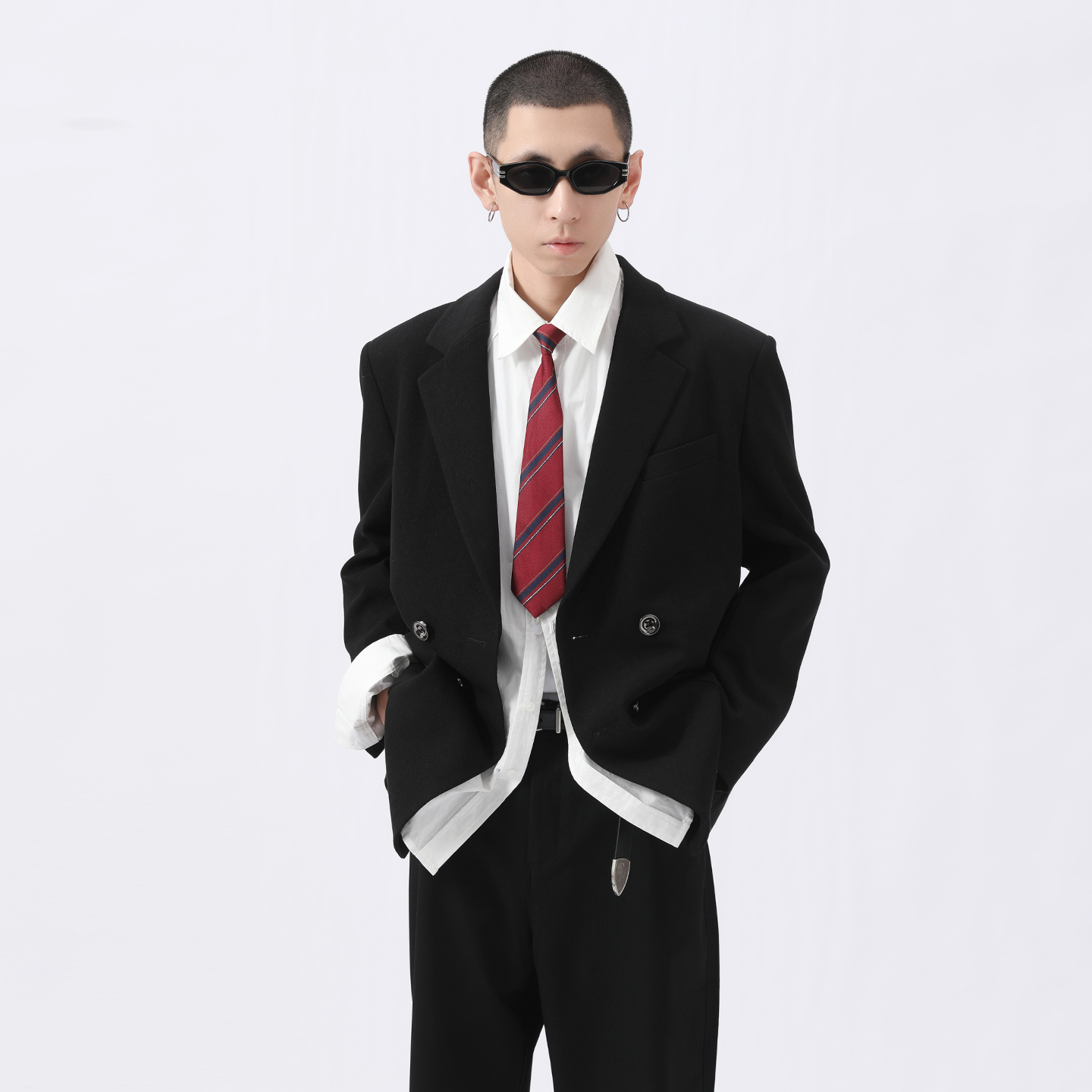 Voguo Relay 韩版高级感clean fit 简约百搭宽松休闲西装西服