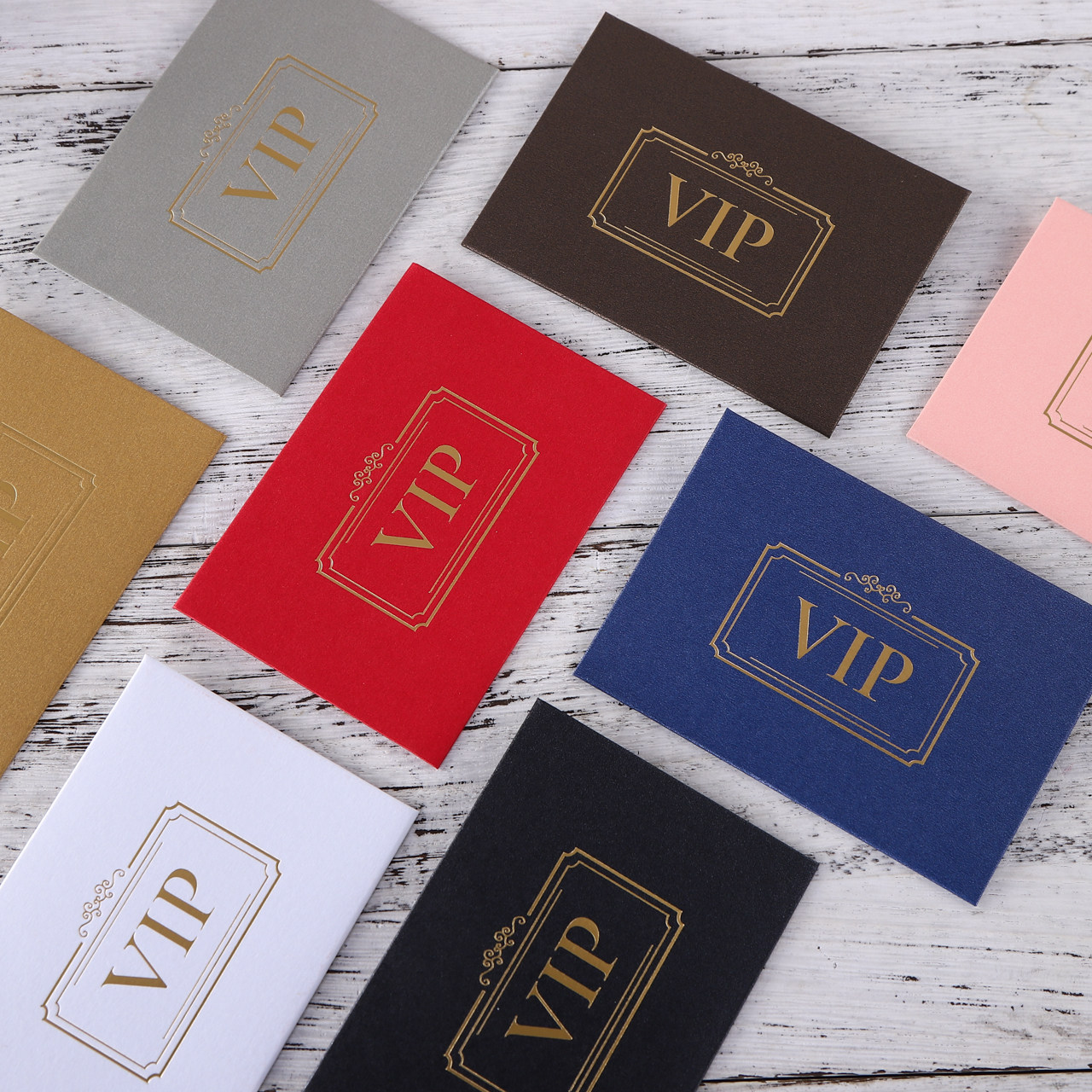 贵宾卡vip会员卡卡套定做购物卡迷你信封袋加厚珠光纸大闸蟹卡套公