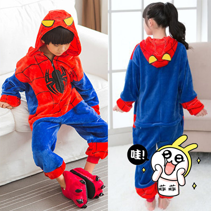 蜘蛛侠睡衣亲子同款男女都能穿