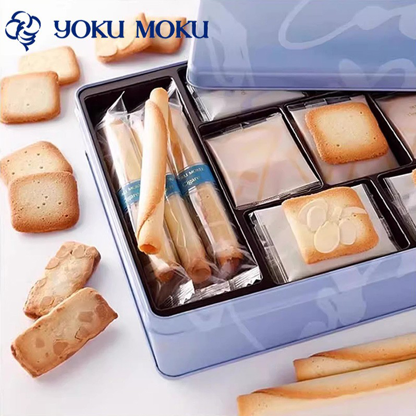 现货 日本零食 YOKUMOKU手工黄油雪茄蛋卷饼干 北海道进口 礼盒装