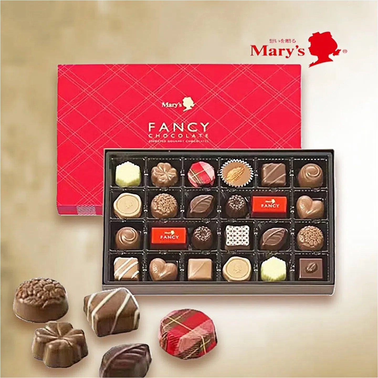 [现货速发]日本高岛屋mary's玛丽什锦奶油巧克力情人女友甜品礼盒