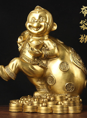 金猴送福家居开业礼品摆件