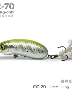 路亚发烧友大河奔流淡水黑鱼鲈鱼硬饵拟饵路亚饵浮水CC70