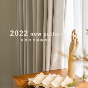 挂钩款全遮光窗帘100不透光遮光加厚防晒隔热卧室客厅阳台挂钩式