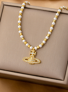 【大潘专享】珍珠土星项链9626