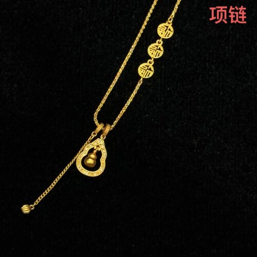 【大潘专享】葫芦福牌吊坠项链8583