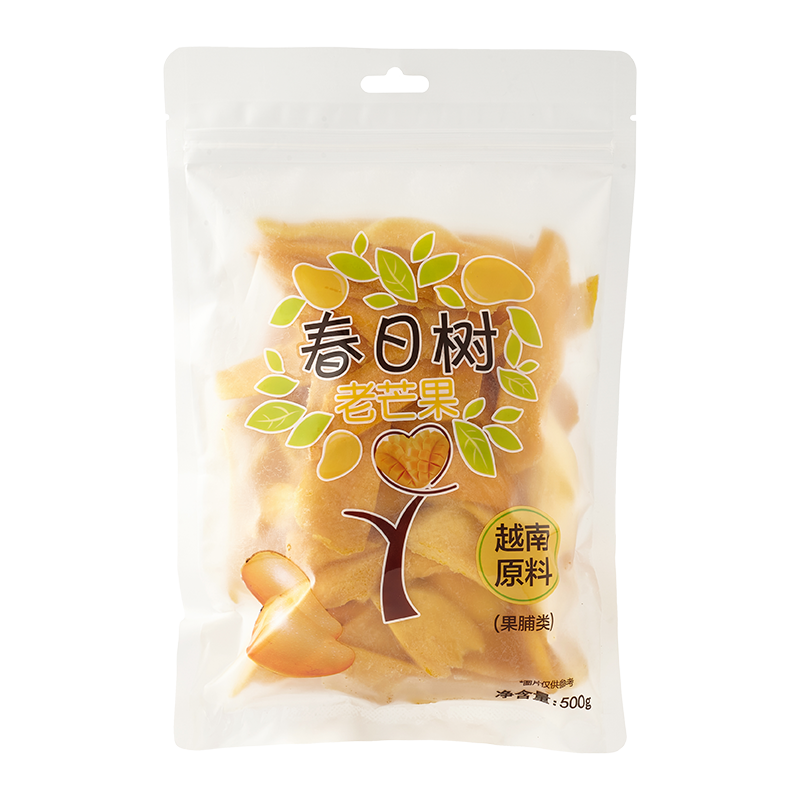 【捡漏】春日树 芒果干500g边角料批发1斤果脯蜜饯休闲芒果条厚切