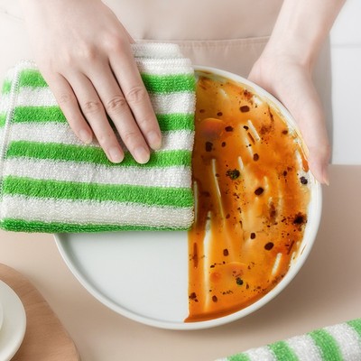 久丽抹布不沾油厨房加厚免洗洁精