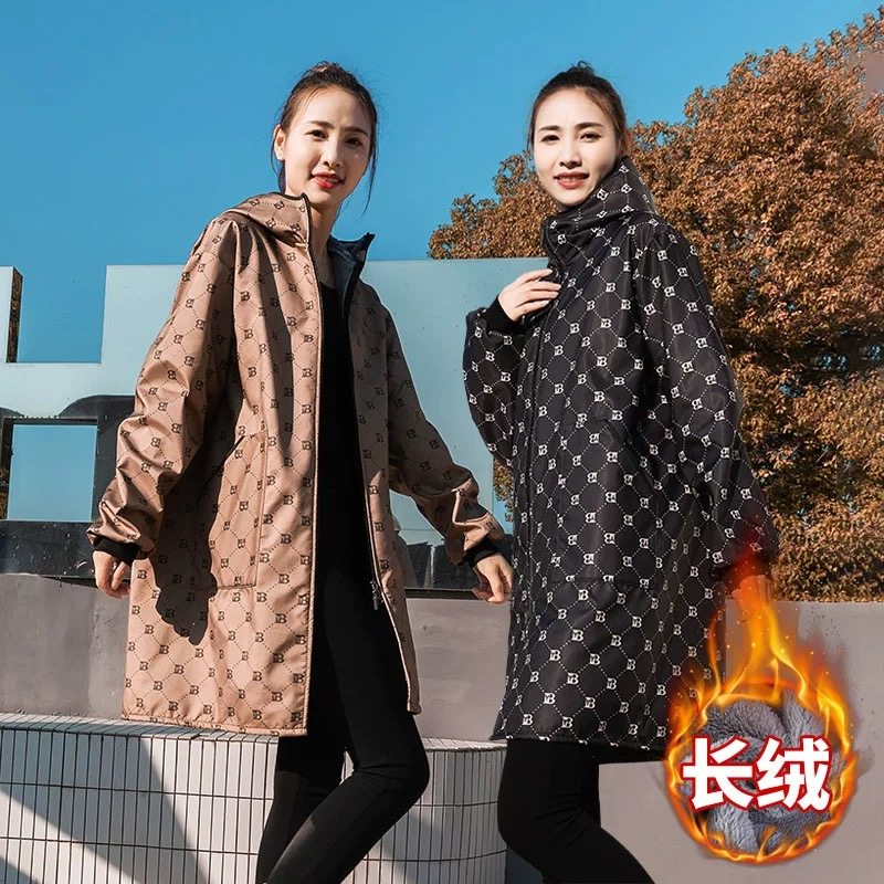 加绒保暖罩衣女冬季加大加厚外套厨房防水防油长袖围裙外穿工作服,家庭/个人清洁工具,围裙,淘宝优惠券,粉丝福利购,淘宝优惠卷