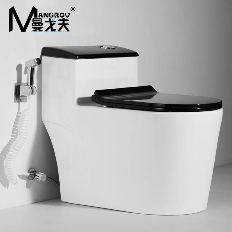 MANGROV曼戈夫马桶黑白坐便器8.0大口径大冲力虹吸式防臭堵陶瓷抽怎么看?