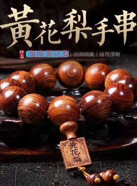 海南精品收藏级花梨木2.0顺纹小孔高油密2.0男女佩戴佛珠手串手链