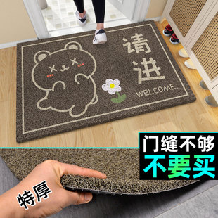 加厚地垫入户门外大门口进门脚垫免洗丝圈户外防滑可裁剪定制logo