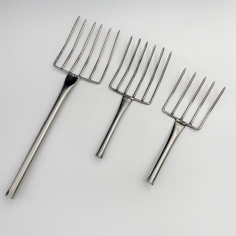 豆芽米饭叉子超市铲子钢叉绿豆芽卤面耙子新款快餐叉米叉饭饭铲六