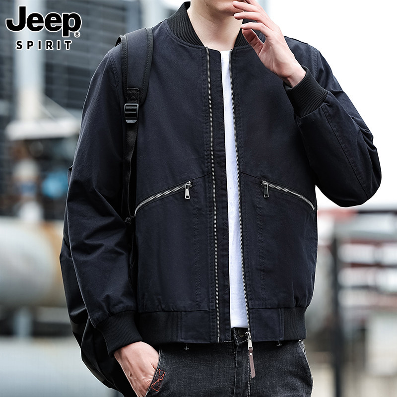 JEEP吉普纯棉男士夹克2026秋冬