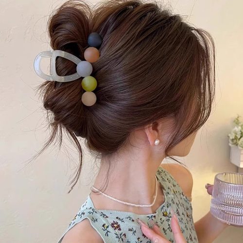 亚克力中号球球抓夹女2024新款