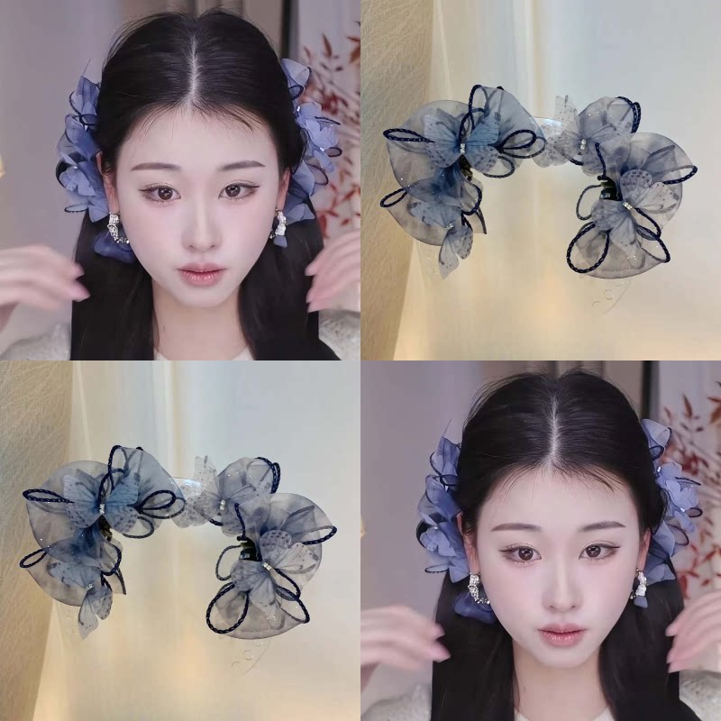 超级巨好看的蝴蝶结抓夹发夹女士2026新款高端头发夹子发夹头饰图片