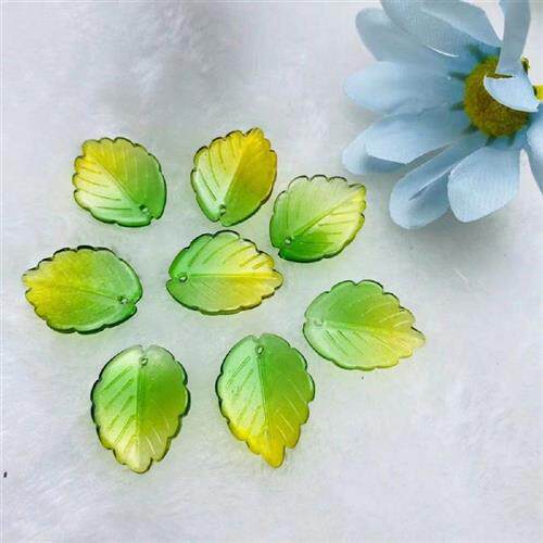 渐变叶子,玉绿叶制作