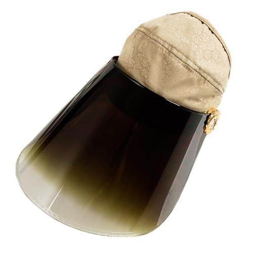 女士防晒帽户外韩版遮脸防紫外线百搭遮阳帽可折叠夏天骑车太阳帽