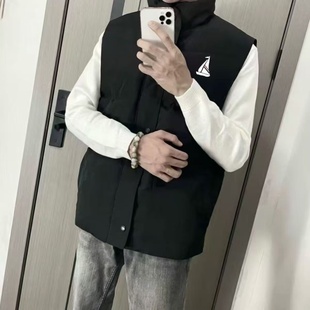 秋冬爆款 加保暖背心坎肩外穿上衣外套 帆船刺绣棉马甲休闲男女同款