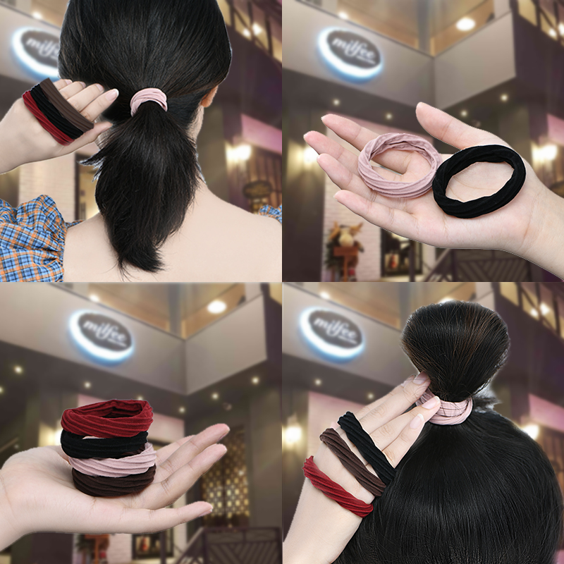 高弹力耐用绑发网红简约橡皮筋